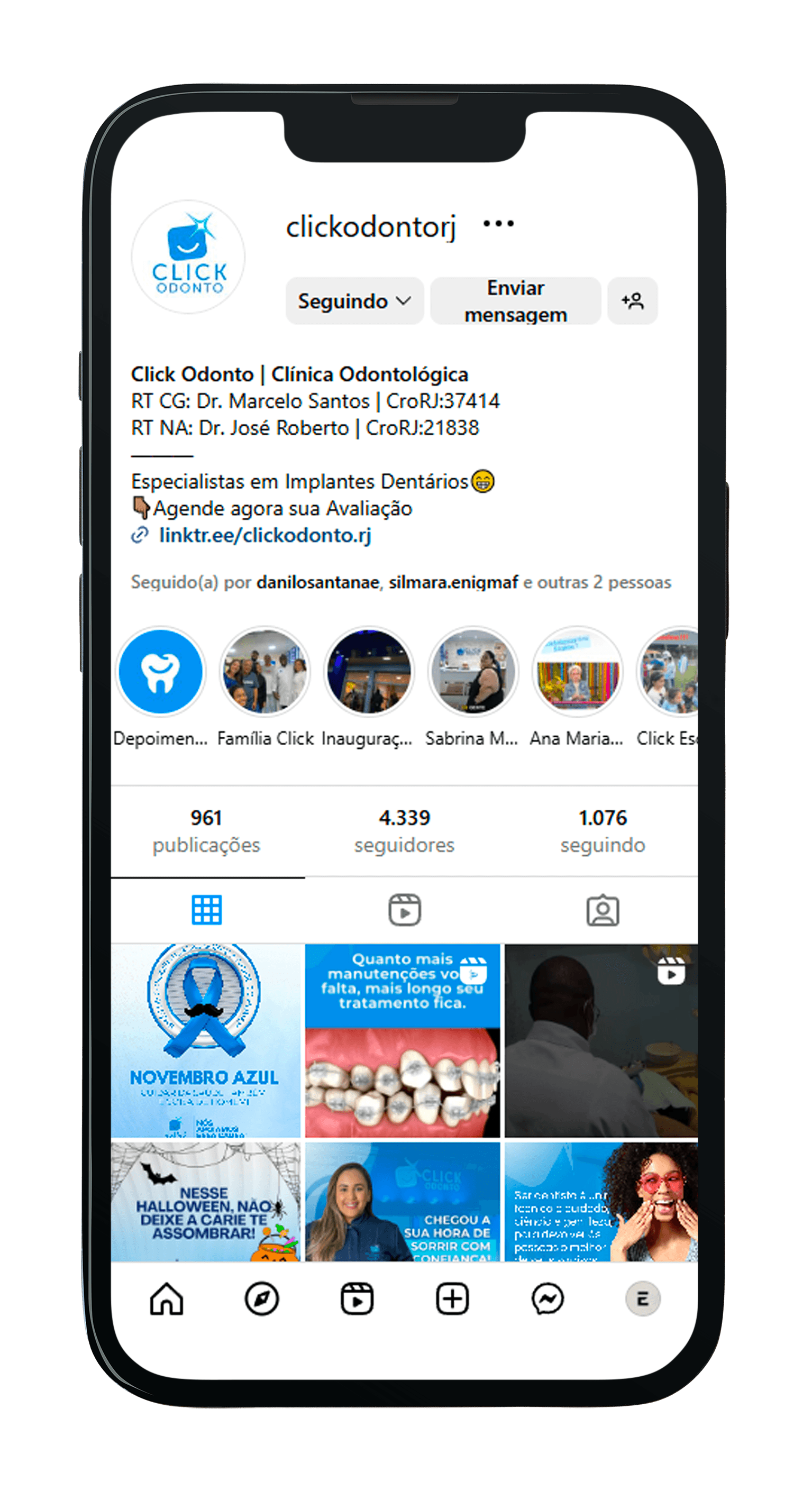 celular click odonto