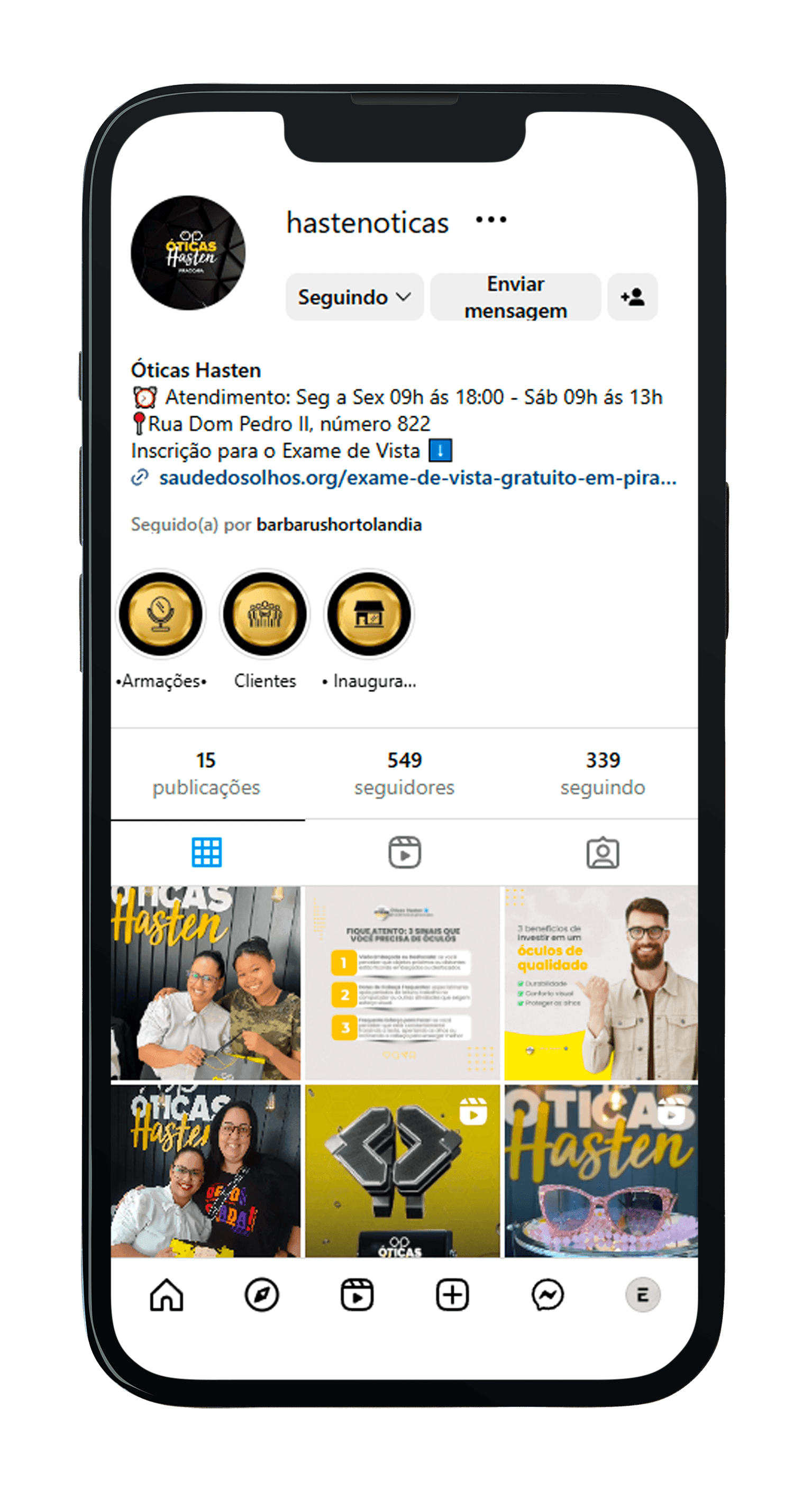 celular oticas hasten