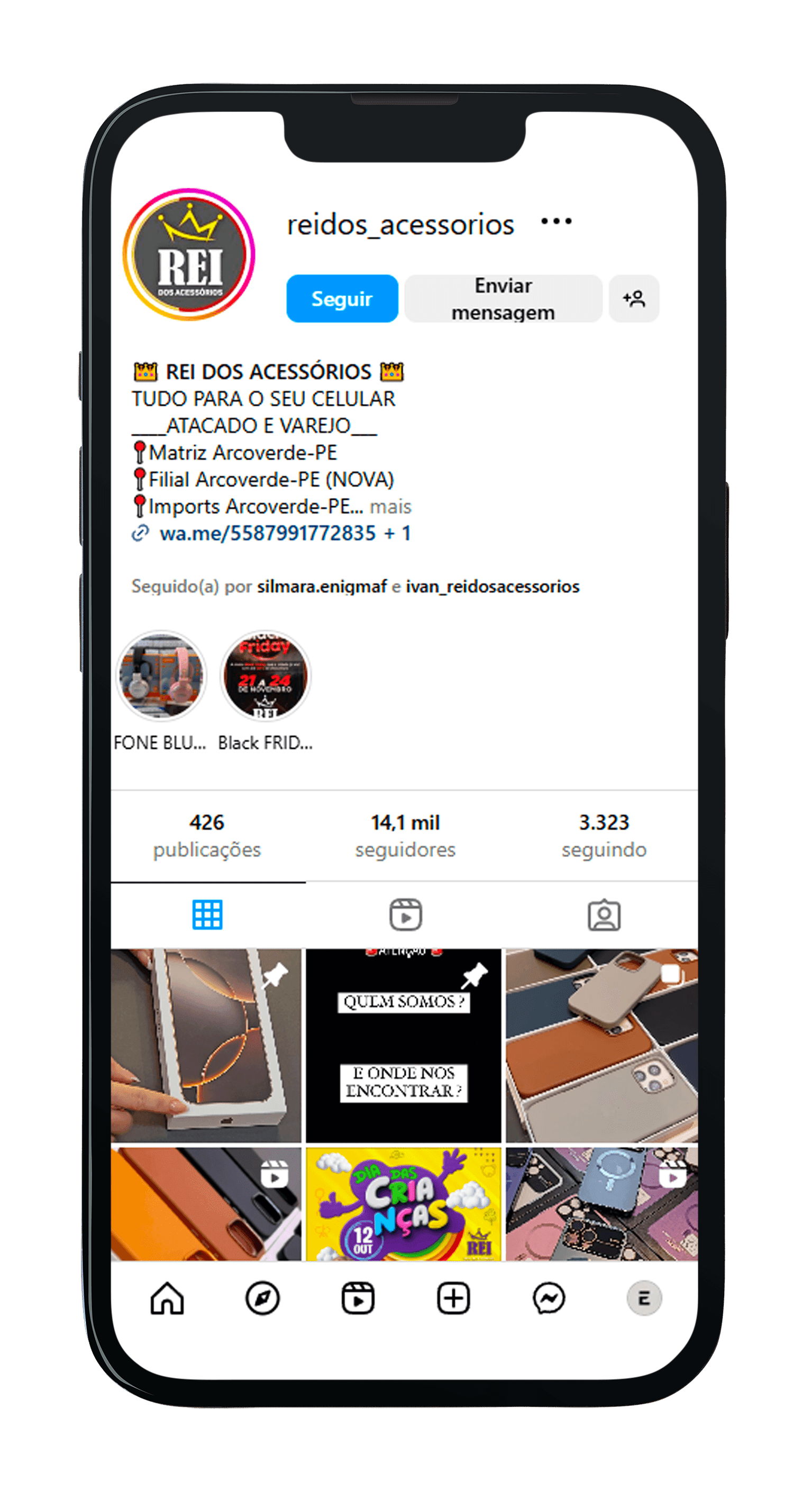 celular rei dos acessórios